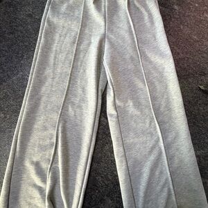 SHEIN Light Gray Ribbed Sweats Tall